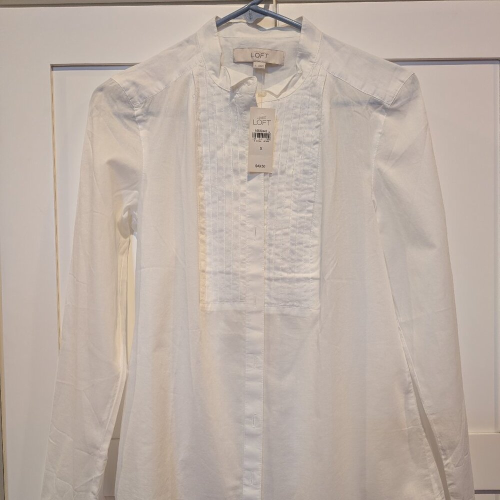 Ann Taylor LOFT Tuxedo Shirt (size S, new with tag)